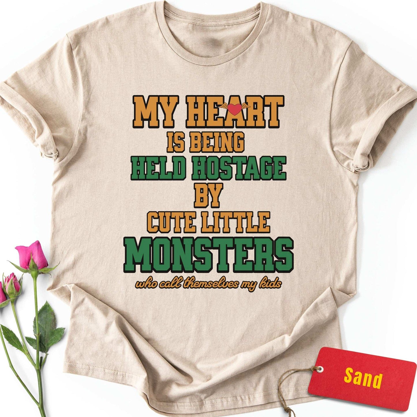 Heart Held Hostage By Cute Monsters T-Shirt
