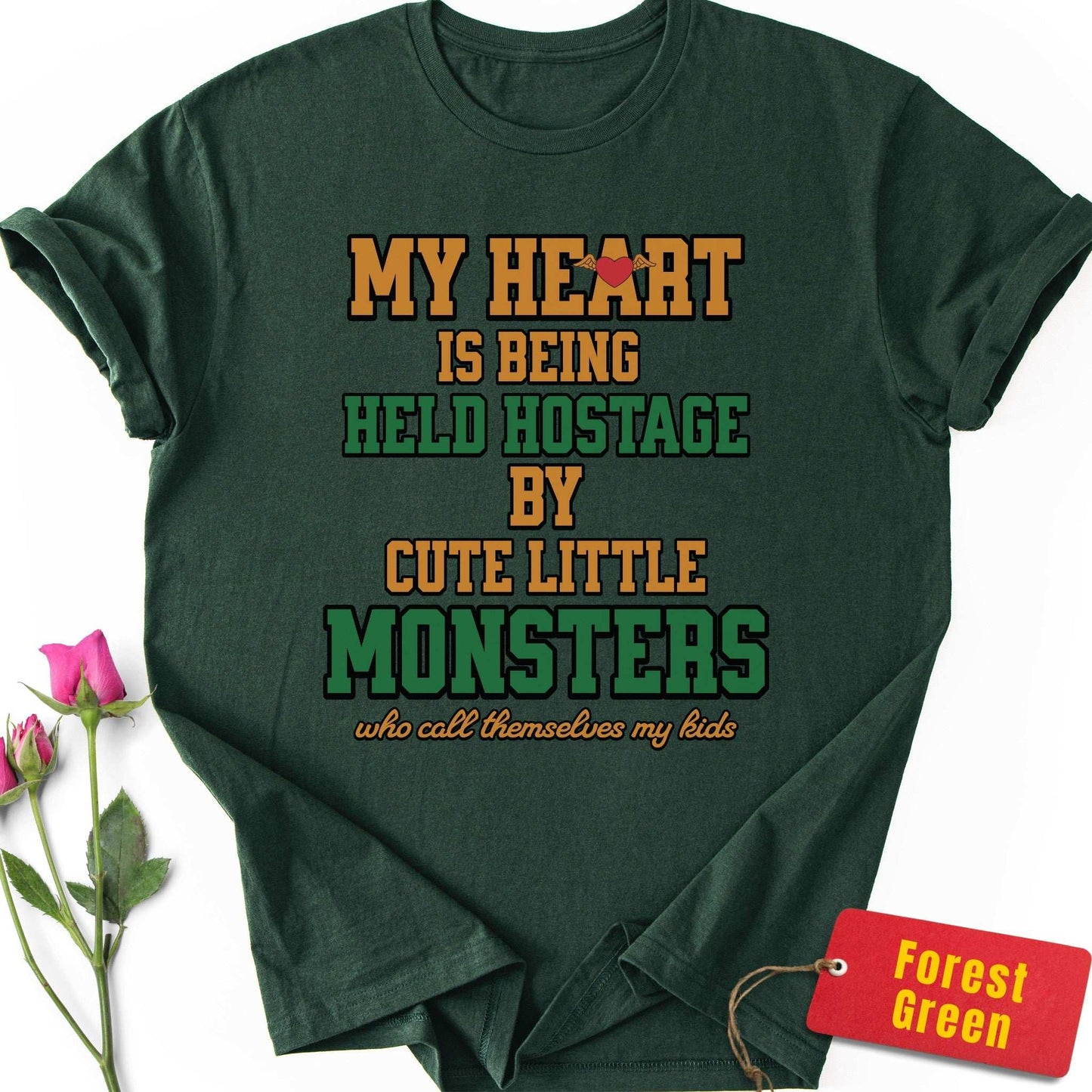Heart Held Hostage By Cute Monsters T-Shirt