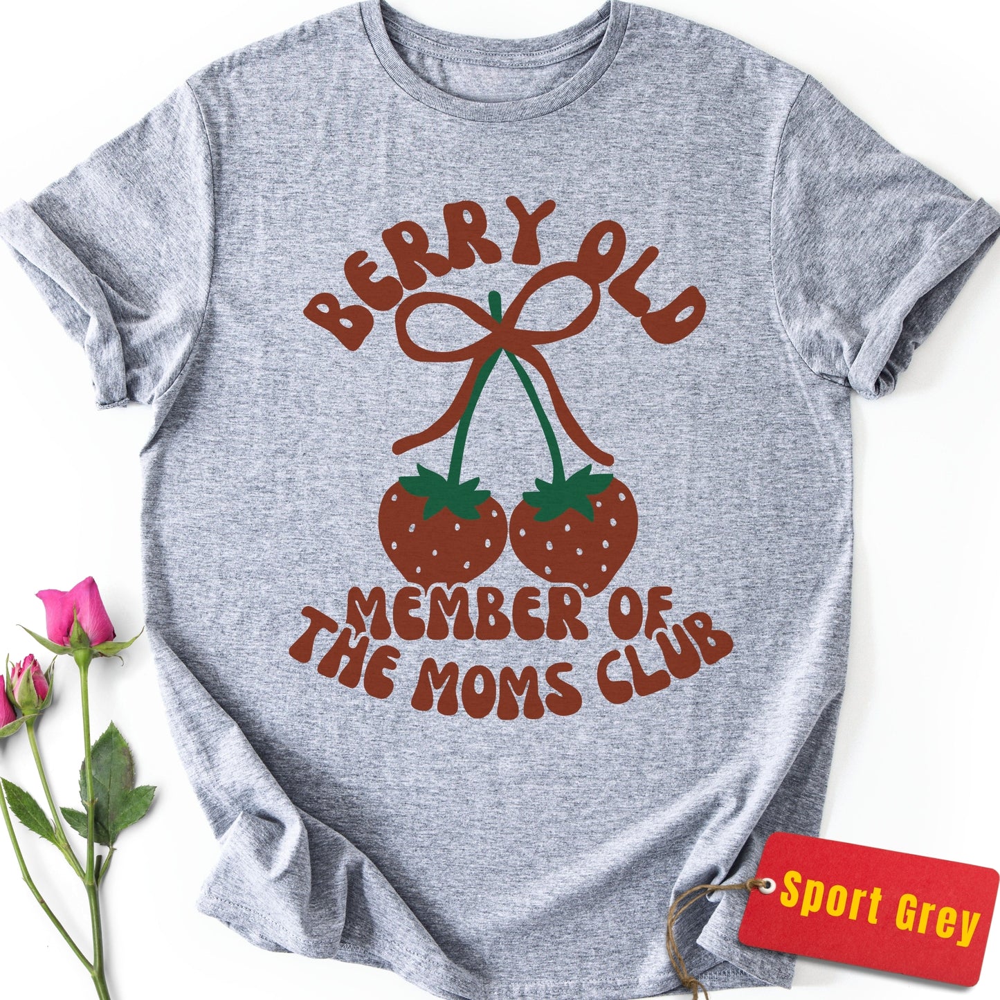 Berry Old Member of the Moms Club T-Shirt