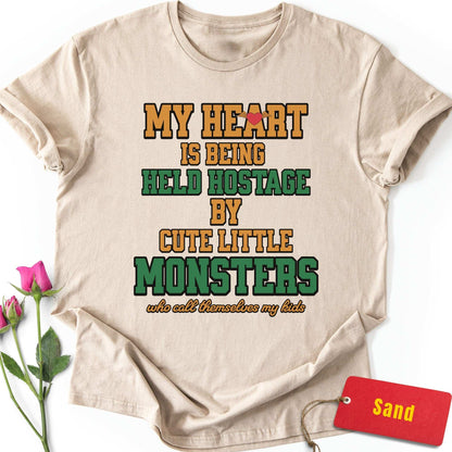 Heart Held Hostage By Cute Monsters T-Shirt