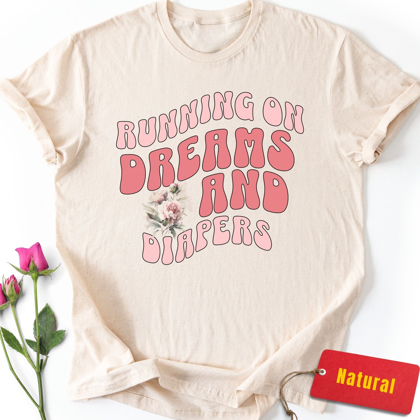Running on Dreams & Diapers T-Shirt