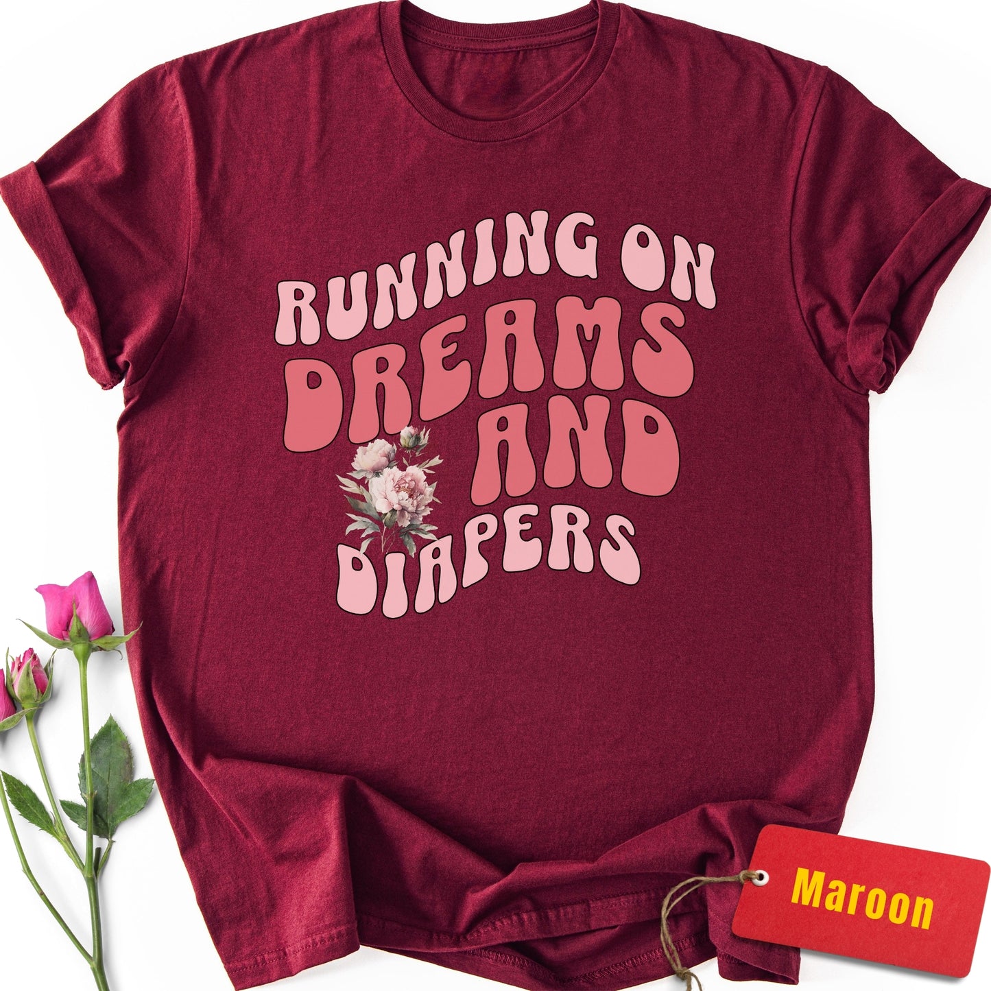 Running on Dreams & Diapers T-Shirt