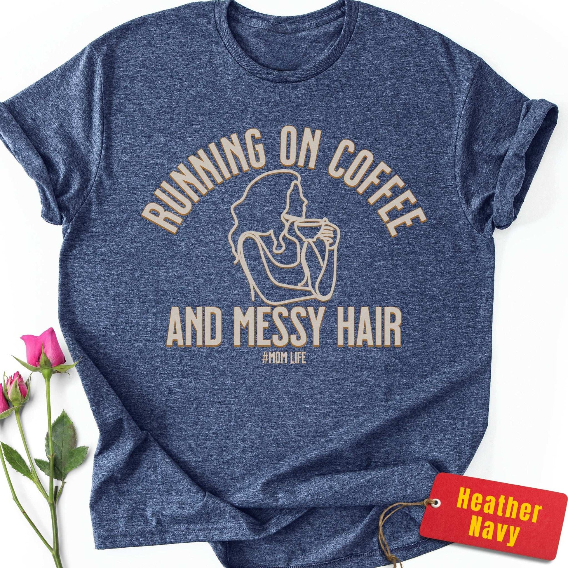 Running on Coffee & Messy Hair T-Shirt