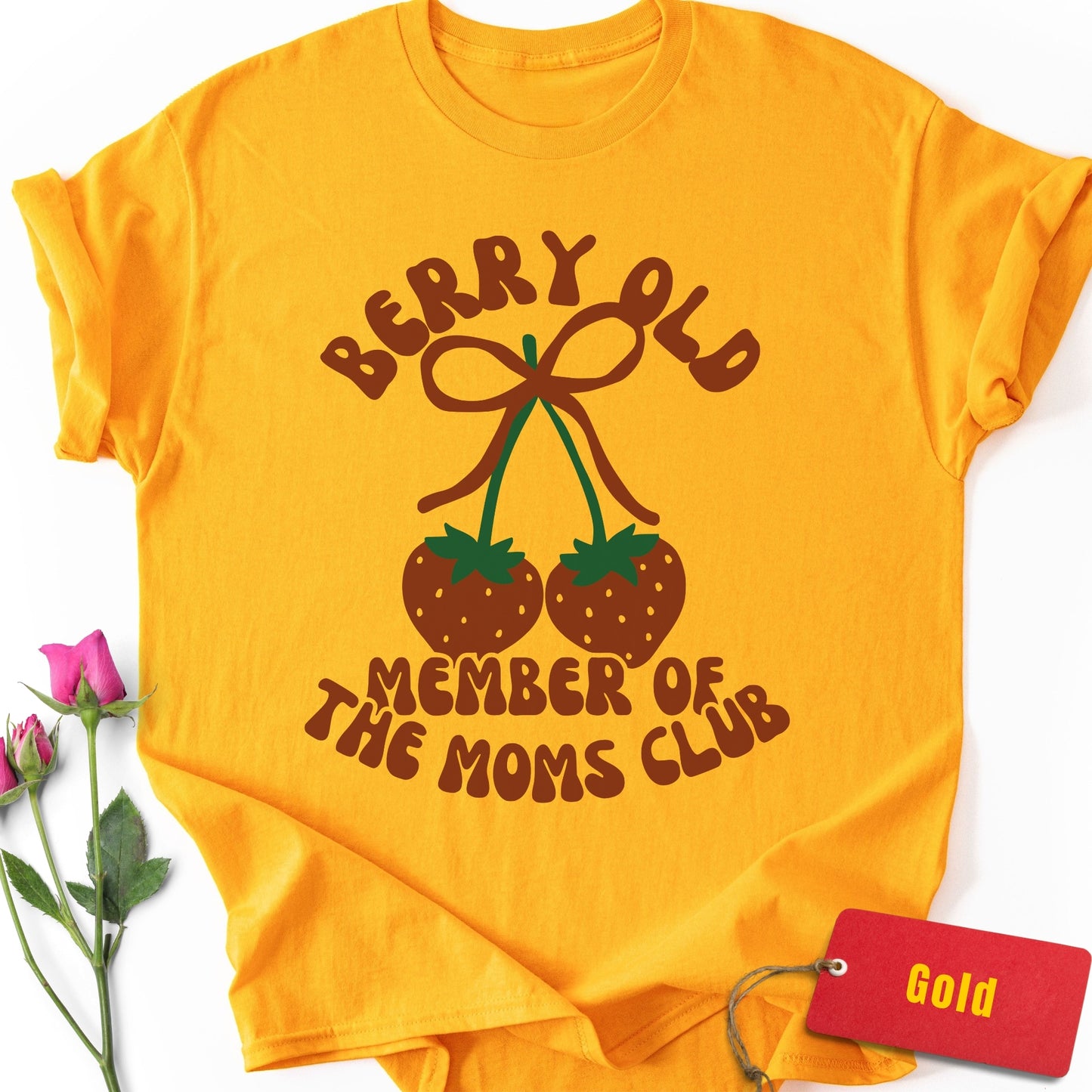 Berry Old Member of the Moms Club T-Shirt