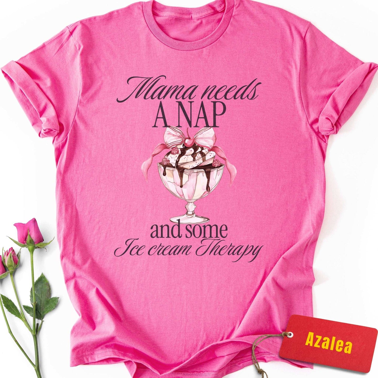 Mama Needs a Nap & Ice Cream Therapy T-Shirt